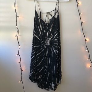 Black Tye-Dye Dress